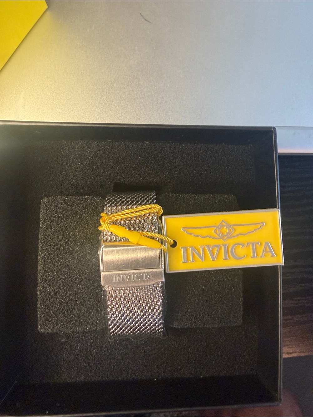 Invicta Men's Black Dial Silver Bezel Watch - Picture 2 of 2